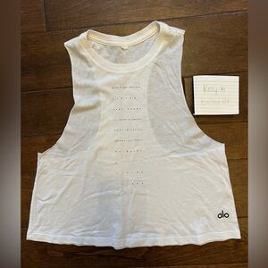 ALO Yoga White Tank Top